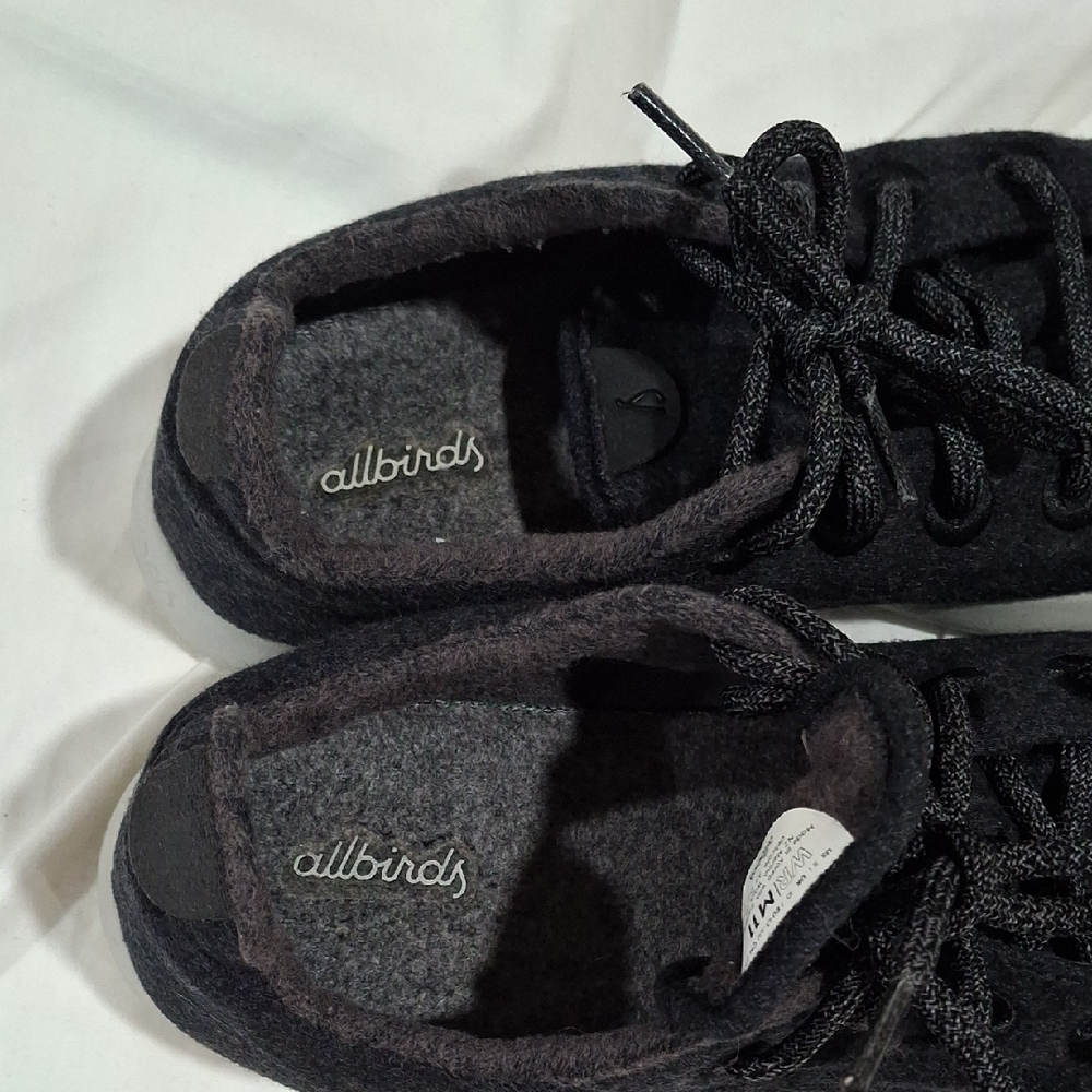 Allbirds Men's Charcoal and White Sneakers Size M 11 - Picture 8 of 8
